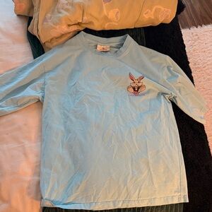 Off-White Light Blue Bugs Bunny Tee